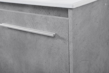 Elegant Furniture & Lighting - Rasina 48 inch Single Bathroom Floating Vanity in Concrete Grey - VF44048CG veiw 6
