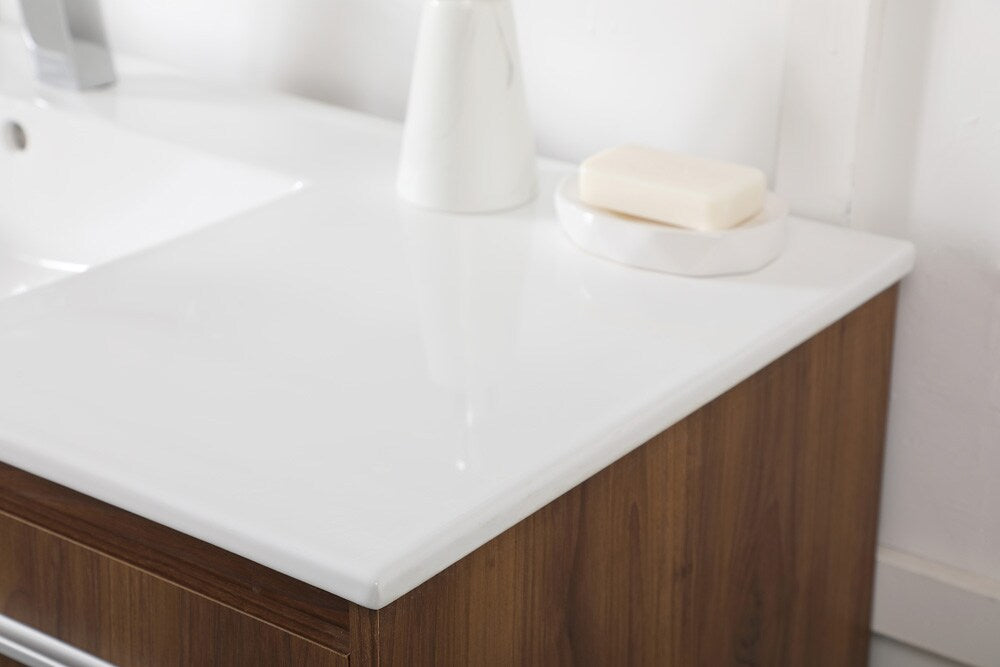 Elegant Furniture & Lighting - Rasina 48 inch Single Bathroom Floating Vanity in Walnut Brown - VF44048WB veiw 6