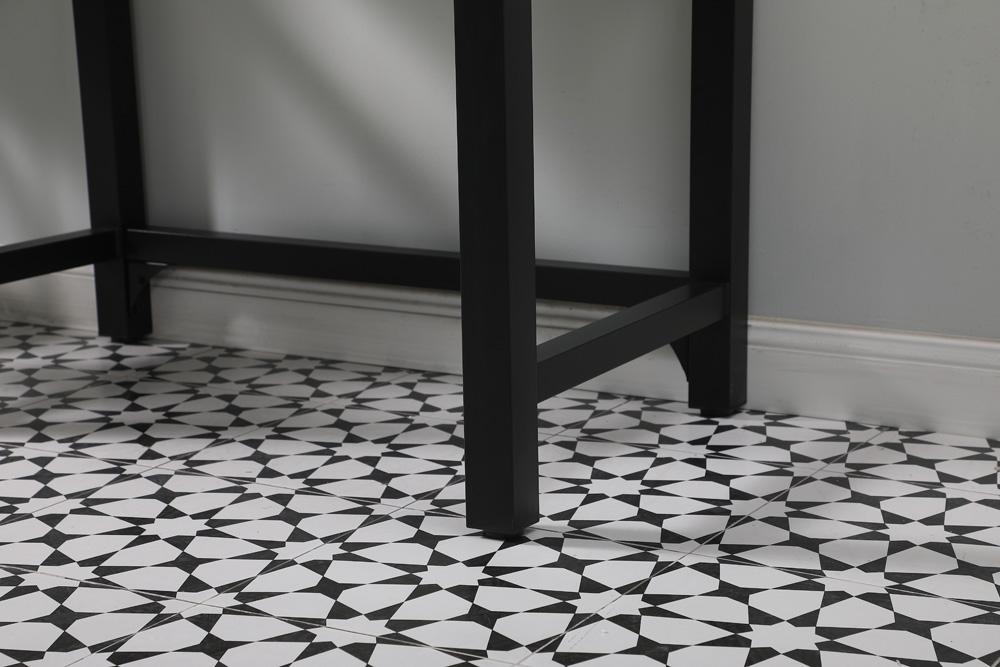 Elegant Furniture & Lighting - Raya 36 inch ADA compliant Single bathroom metal vanity in black - VF14536BK veiw 6