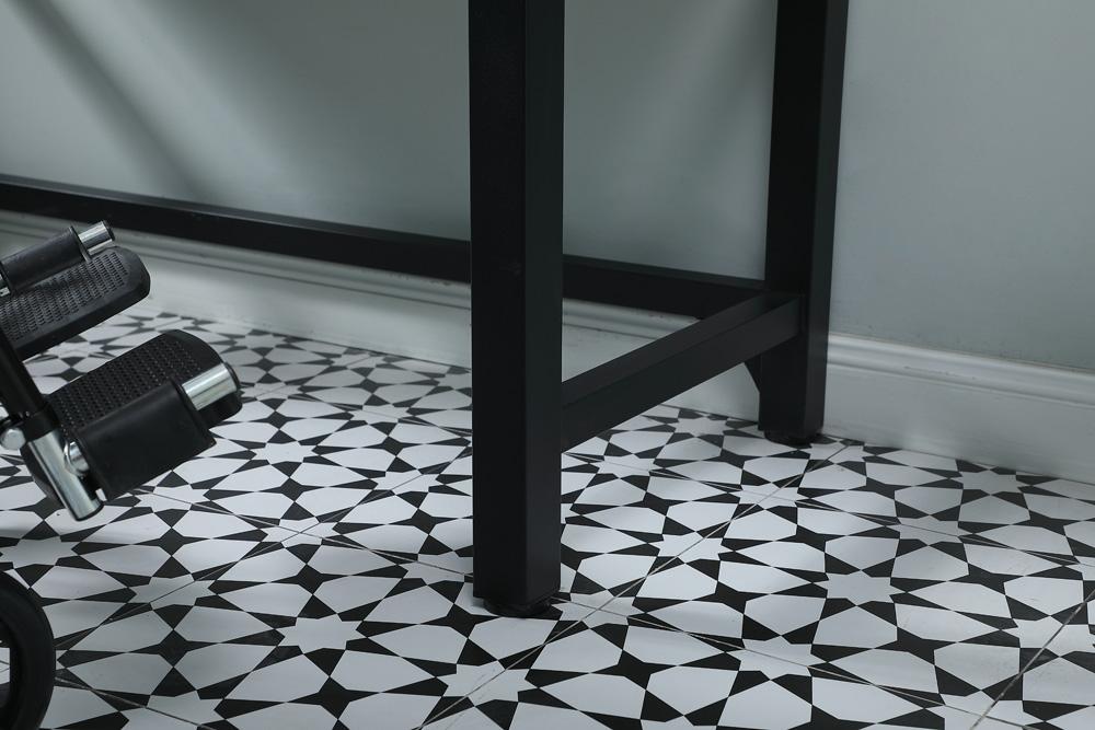 Elegant Furniture & Lighting - Raya 54 Inch ADA Compliant SIngle Bathroom Metal Vanity In Black - VF14554BK veiw 7