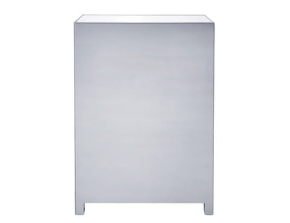 Elegant Furniture & Lighting - Reflexion Chest 5 drawers 34in. W x 16in. D x 48in. H in antique silver paint - MF72026 veiw 8