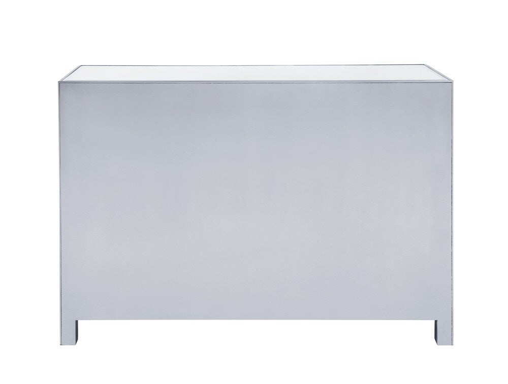 Elegant Furniture & Lighting - Reflexion Dresser 6 drawers 48in. W x 18in. Din. x 32in. H in antique silver paint - MF72017 veiw 10