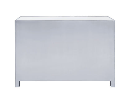 Elegant Furniture & Lighting - Reflexion Dresser 6 drawers 48in. W x 18in. Din. x 32in. H in antique silver paint - MF72017 veiw 10