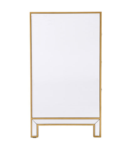 Elegant Furniture & Lighting - Reflexion Cabinet 6 drawers 60in. W x 18in. D x 32in. H in gold - MF72036G veiw 9