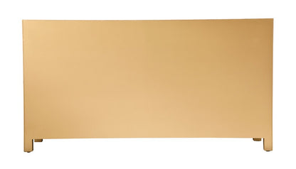 Elegant Furniture & Lighting - Reflexion Cabinet 6 drawers 60in. W x 18in. D x 32in. H in gold - MF72036G veiw 10