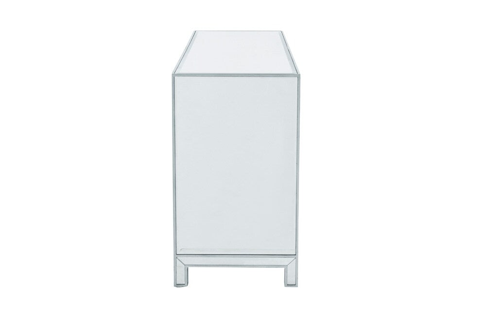 Elegant Furniture & Lighting - Reflexion Dresser 6 drawers 60in. W x 18in. D x 32in. H in antique silver paint - MF72036 veiw 7