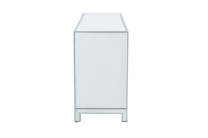 Elegant Furniture & Lighting - Reflexion Dresser 6 drawers 60in. W x 18in. D x 32in. H in antique silver paint - MF72036 veiw 7