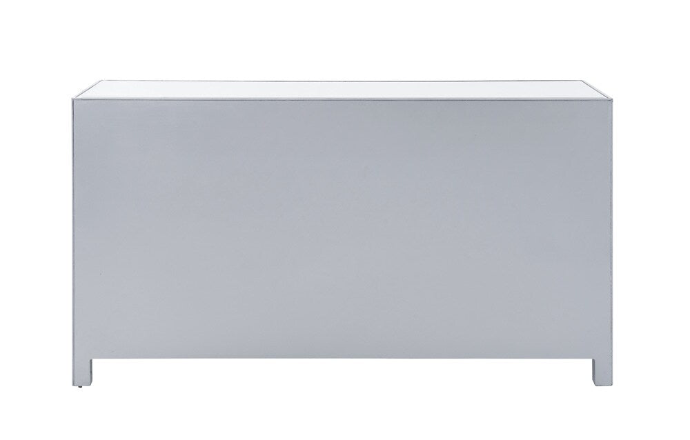 Elegant Furniture & Lighting - Reflexion Dresser 6 drawers 60in. W x 18in. D x 32in. H in antique silver paint - MF72036 veiw 8