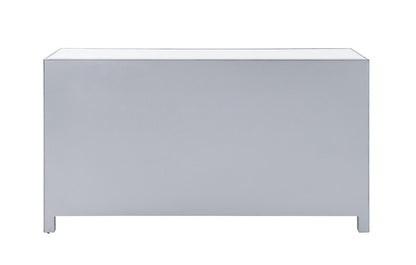 Elegant Furniture & Lighting - Reflexion Dresser 6 drawers 60in. W x 18in. D x 32in. H in antique silver paint - MF72036 veiw 8