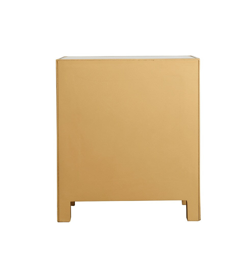 Elegant Furniture & Lighting - Reflexion End table 1 door 21in. W x 14in. D x 24in. H in gold - MF72016G veiw 10