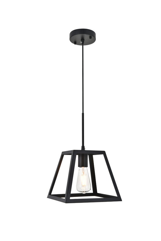 Elegant Furniture & Lighting - Resolute 1 light black Pendant - LD4061D10BK veiw 1