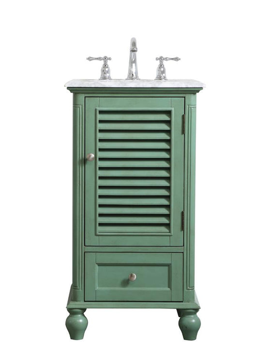 Elegant Furniture & Lighting - Rhodes 19 inch Single Bathroom Vanity in Vintage Mint - VF30519VM veiw 1