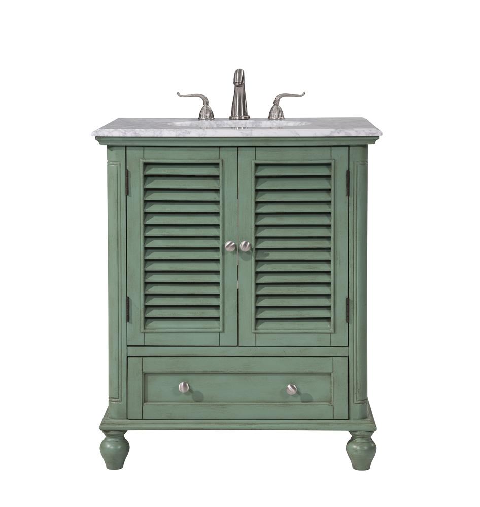 Elegant Furniture & Lighting - Rhodes 30 In.Single Bathroom Vanity Set In Vintage Mint - VF30530VM veiw 1