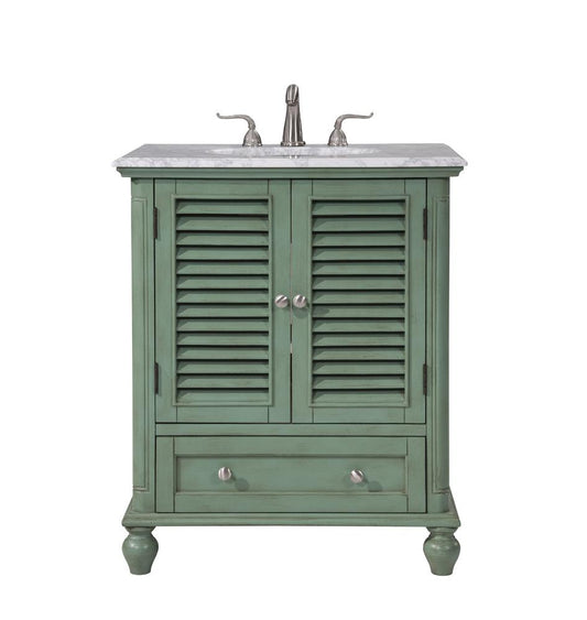 Elegant Furniture & Lighting - Rhodes 30 In.Single Bathroom Vanity Set In Vintage Mint - VF30530VM veiw 1