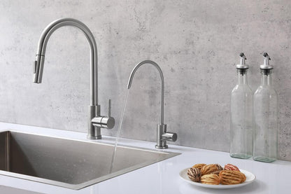 Elegant Furniture & Lighting - Rian Single Handle Cold Water Dispenser in Brushed Nickel - FAK-303BNK veiw 3