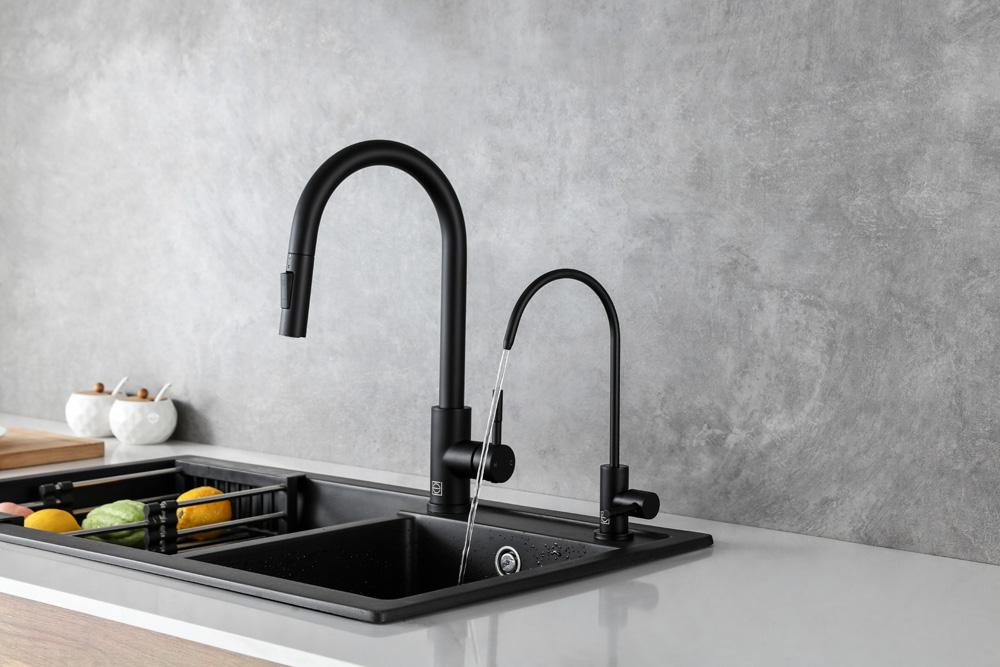 Elegant Furniture & Lighting - Rian Single Handle Cold Water Dispenser in Matte Black - FAK-303MBK veiw 4