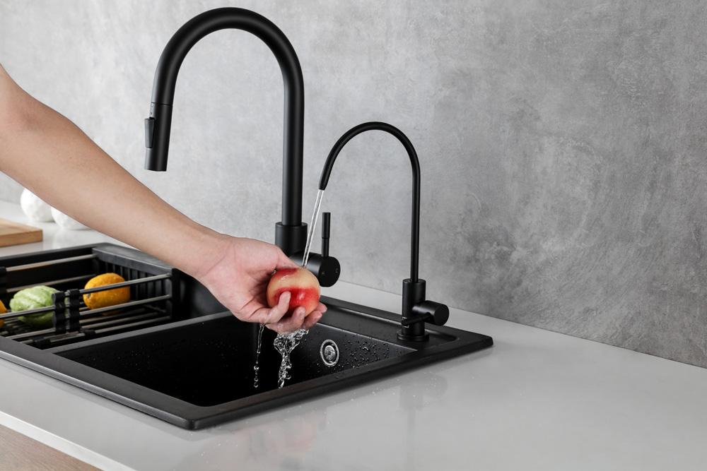 Elegant Furniture & Lighting - Rian Single Handle Cold Water Dispenser in Matte Black - FAK-303MBK veiw 5