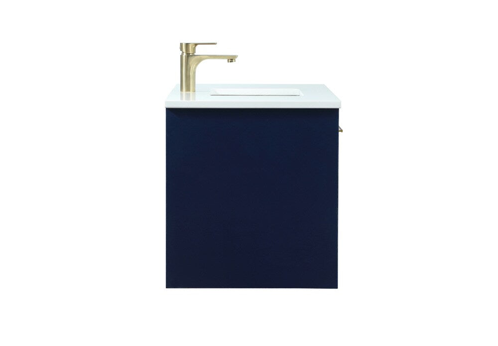 Elegant Furniture & Lighting - Roman 36 inch Single bathroom vanity in blue - VF43536MBL veiw 7