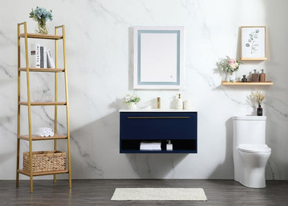 Elegant Furniture & Lighting - Roman 36 inch Single bathroom vanity in blue - VF43536MBL veiw 11