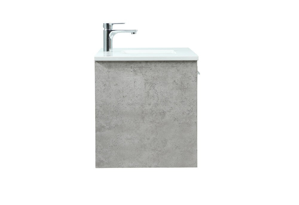 Elegant Furniture & Lighting - Roman 36 inch Single bathroom vanity in concrete grey - VF43536MCG veiw 7