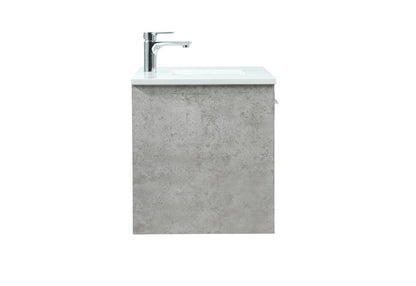 Elegant Furniture & Lighting - Roman 36 inch Single bathroom vanity in concrete grey - VF43536MCG veiw 7