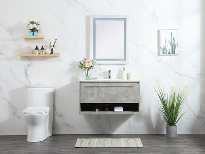 Elegant Furniture & Lighting - Roman 36 inch Single bathroom vanity in concrete grey - VF43536MCG veiw 11