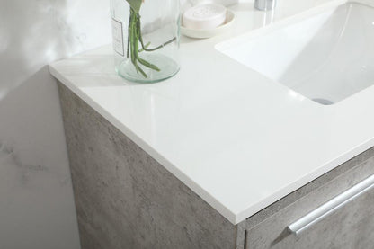 Elegant Furniture & Lighting - Roman 36 inch Single bathroom vanity in concrete grey - VF43536MCG veiw 12