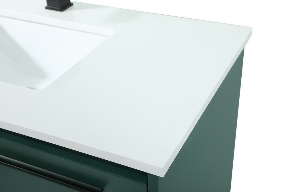 Elegant Furniture & Lighting - Roman 36 inch Single bathroom vanity in green - VF43536MGN veiw 4