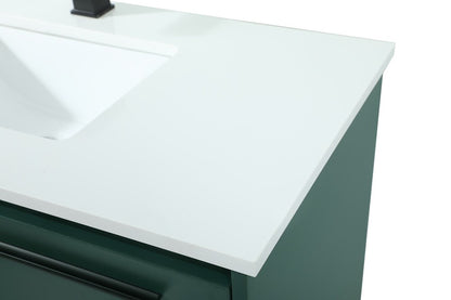 Elegant Furniture & Lighting - Roman 36 inch Single bathroom vanity in green - VF43536MGN veiw 4