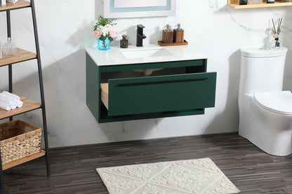 Elegant Furniture & Lighting - Roman 36 inch Single bathroom vanity in green - VF43536MGN veiw 10