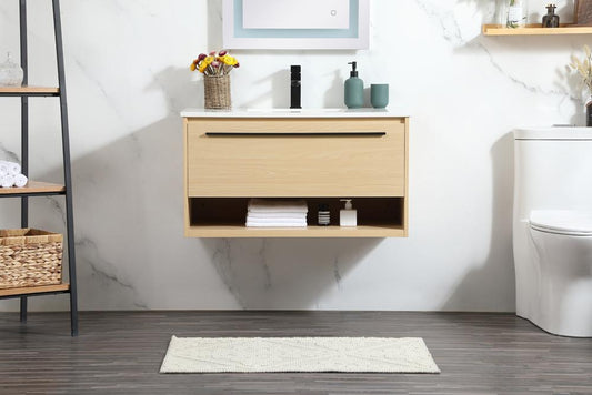 Elegant Furniture & Lighting - Roman 36 inch Single bathroom vanity in maple - VF43536MMP veiw 2