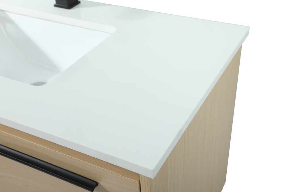 Elegant Furniture & Lighting - Roman 36 inch Single bathroom vanity in maple - VF43536MMP veiw 4