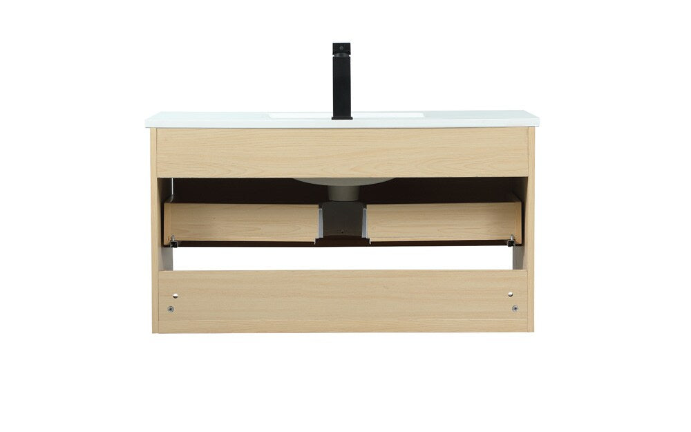 Elegant Furniture & Lighting - Roman 36 inch Single bathroom vanity in maple - VF43536MMP veiw 8