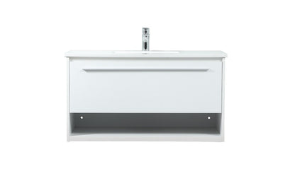 Elegant Furniture & Lighting - Roman 36 inch Single bathroom vanity in white - VF43536MWH veiw 1
