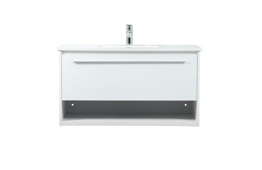Elegant Furniture & Lighting - Roman 36 inch Single bathroom vanity in white - VF43536MWH veiw 1