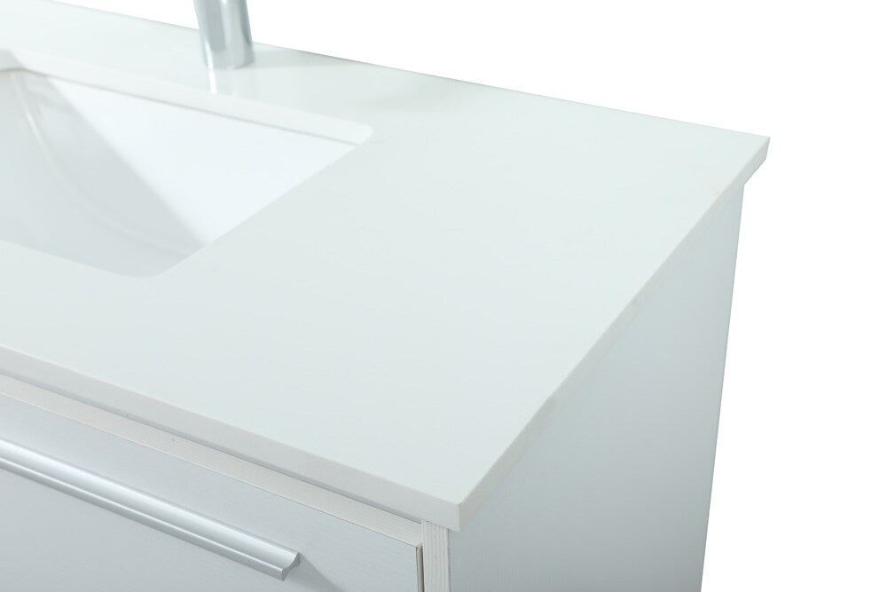 Elegant Furniture & Lighting - Roman 36 inch Single bathroom vanity in white - VF43536MWH veiw 4