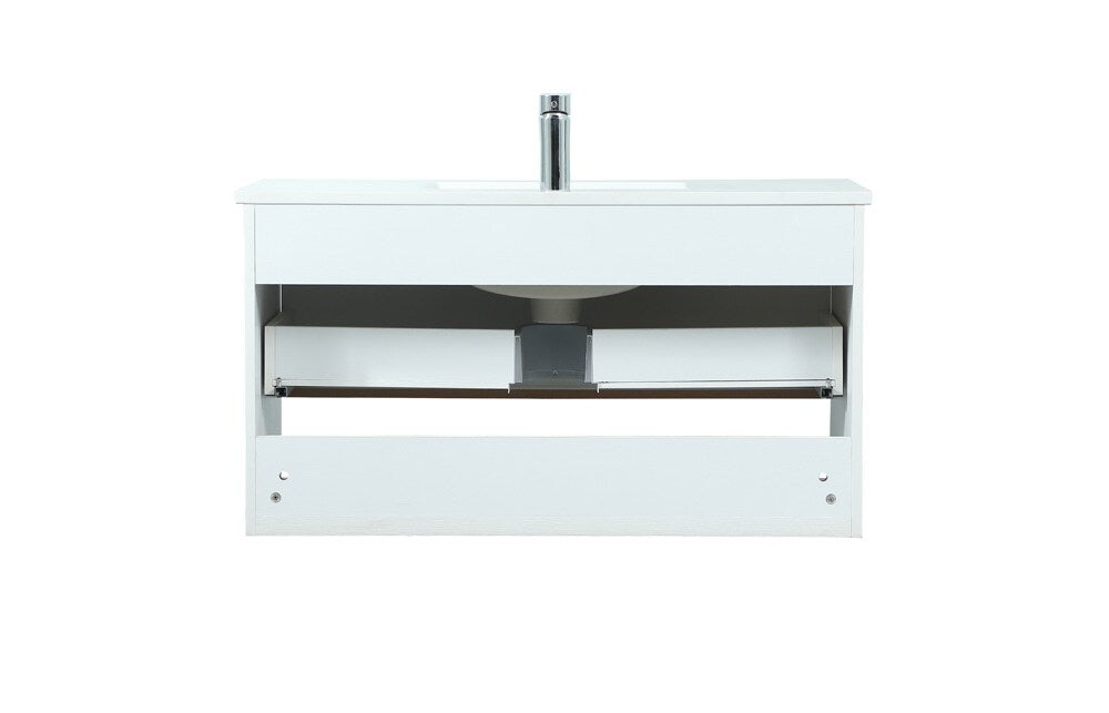 Elegant Furniture & Lighting - Roman 36 inch Single bathroom vanity in white - VF43536MWH veiw 8