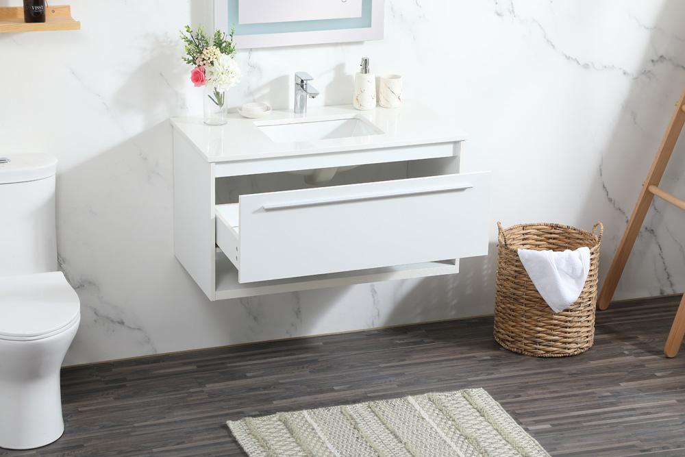 Elegant Furniture & Lighting - Roman 36 inch Single bathroom vanity in white - VF43536MWH veiw 10