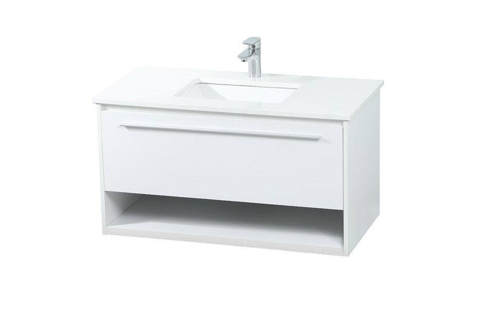 Elegant Furniture & Lighting - Roman 36 inch Single bathroom vanity in white - VF43536MWH veiw 15