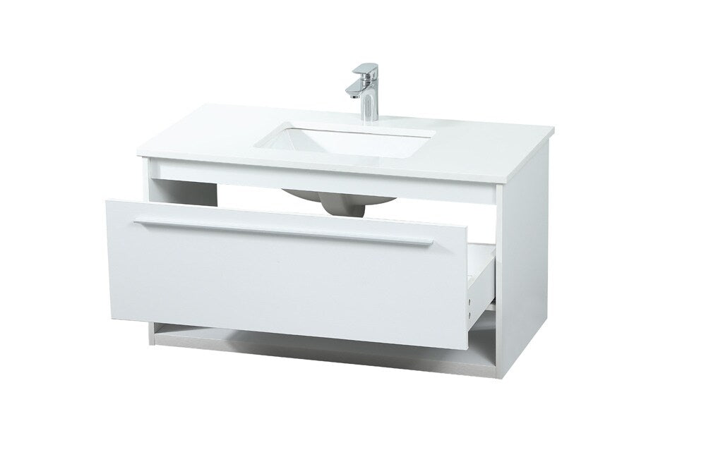 Elegant Furniture & Lighting - Roman 36 inch Single bathroom vanity in white - VF43536MWH veiw 16