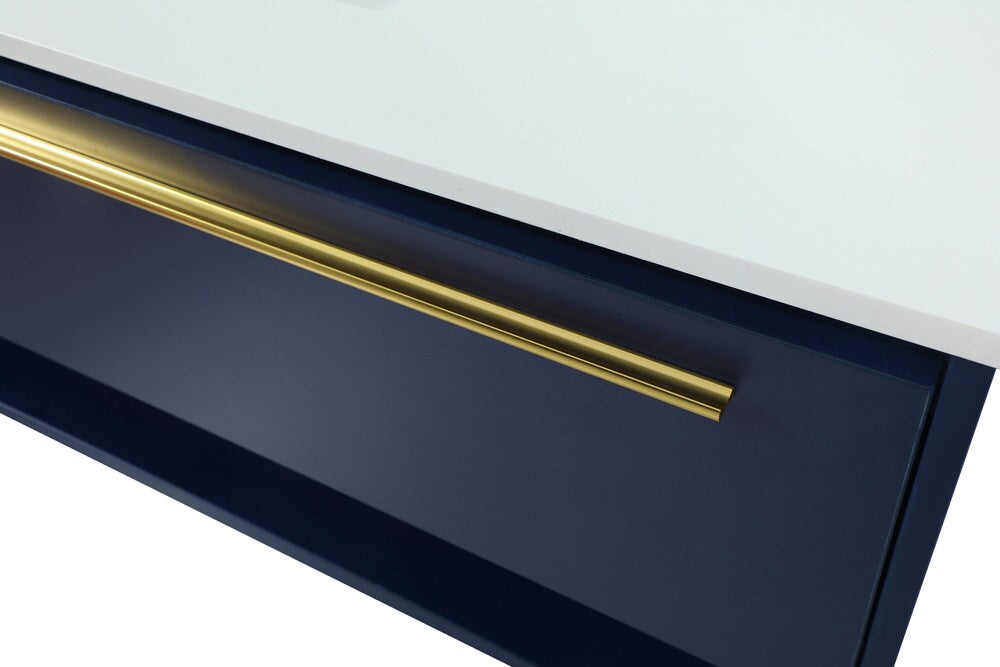 Elegant Furniture & Lighting - Roman 40 inch Single bathroom vanity in blue - VF43540MBL veiw 5