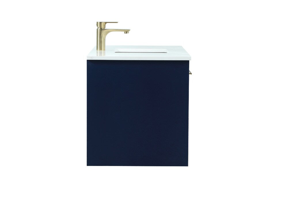 Elegant Furniture & Lighting - Roman 40 inch Single bathroom vanity in blue - VF43540MBL veiw 7
