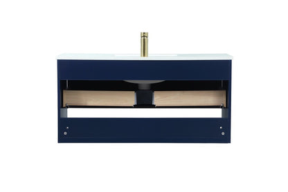 Elegant Furniture & Lighting - Roman 40 inch Single bathroom vanity in blue - VF43540MBL veiw 8