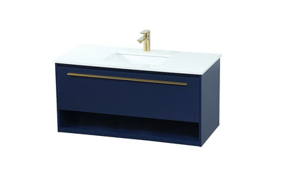 Elegant Furniture & Lighting - Roman 40 inch Single bathroom vanity in blue - VF43540MBL veiw 15
