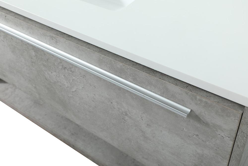 Elegant Furniture & Lighting - Roman 40 inch Single bathroom vanity in concrete grey - VF43540MCG veiw 5