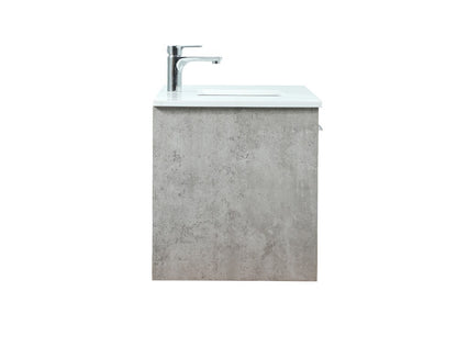 Elegant Furniture & Lighting - Roman 40 inch Single bathroom vanity in concrete grey - VF43540MCG veiw 7
