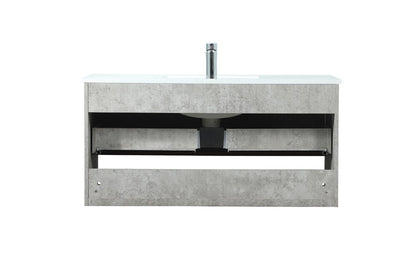 Elegant Furniture & Lighting - Roman 40 inch Single bathroom vanity in concrete grey - VF43540MCG veiw 8