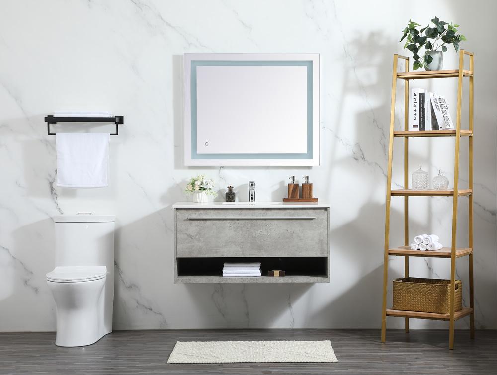 Elegant Furniture & Lighting - Roman 40 inch Single bathroom vanity in concrete grey - VF43540MCG veiw 11