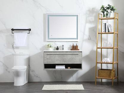 Elegant Furniture & Lighting - Roman 40 inch Single bathroom vanity in concrete grey - VF43540MCG veiw 11