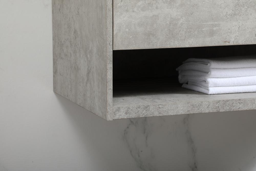 Elegant Furniture & Lighting - Roman 40 inch Single bathroom vanity in concrete grey - VF43540MCG veiw 13